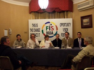 Fís nua Candidates at launch 5 feb 2011 in Buswells Hotel, Dublin, Ireland